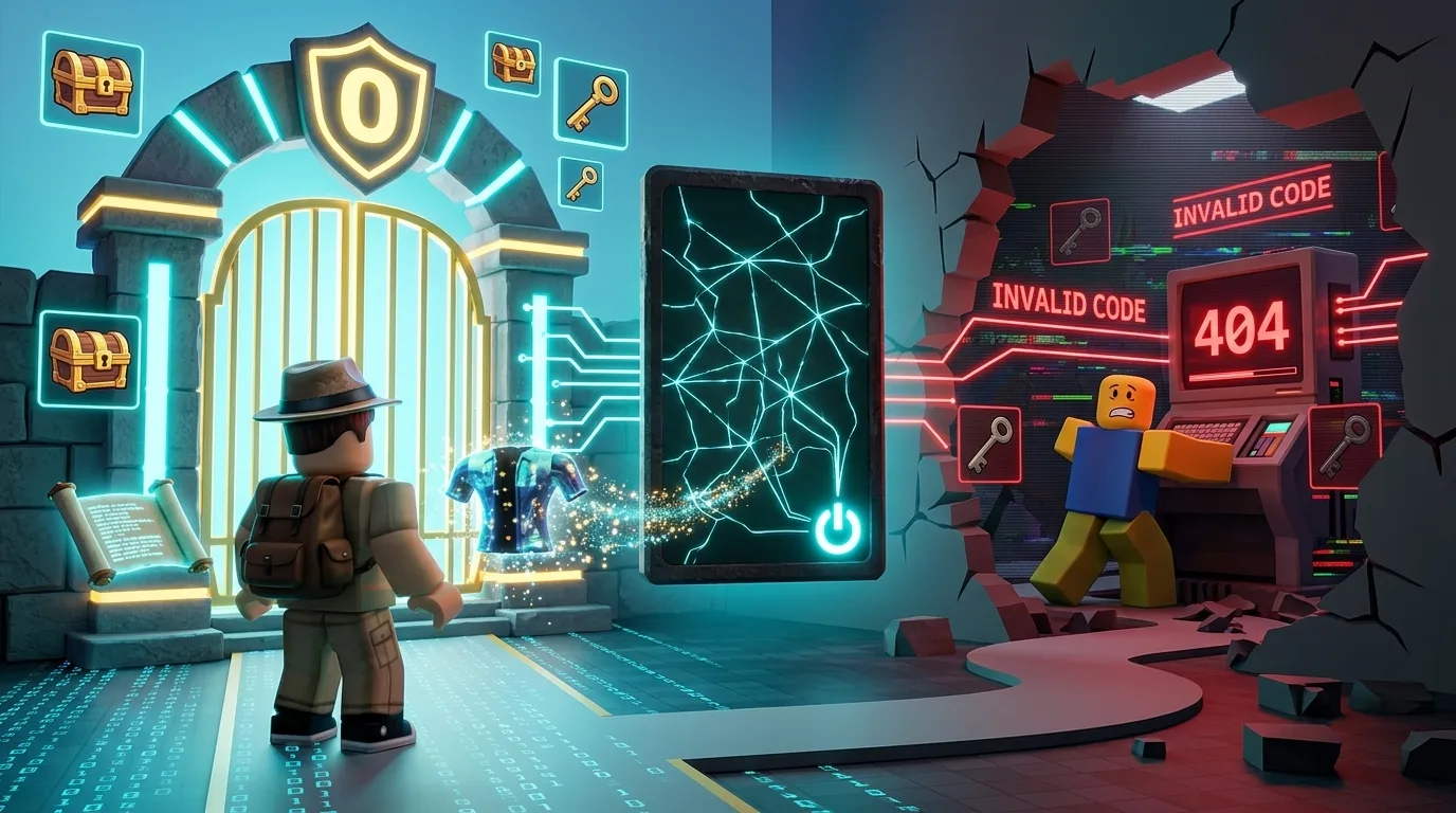 أكواد Roblox الرسمية للأفاتار — بتتحقن فين بالظبط، وليه أغلب اللي بتلاقيه ميت