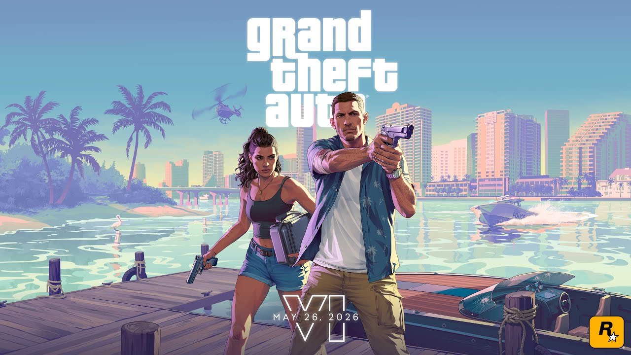 غلاف لعبة Grand Theft Auto VI من تريلر روكستار الرسمى الثانى