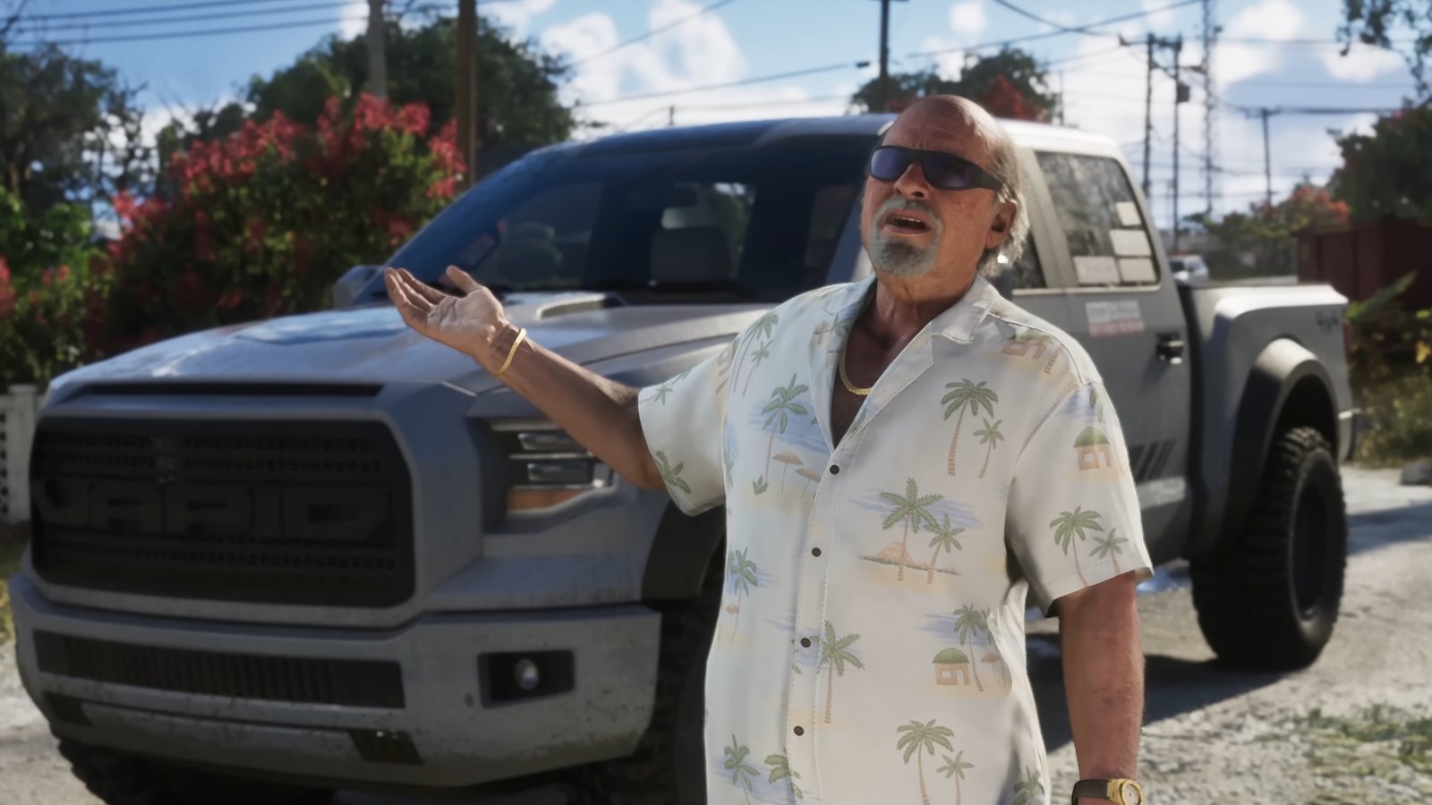 شخصية أصلع بنظارة شمس فى Vice City - GTA 6